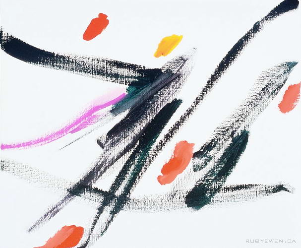 2005 Ruby Ewen - Brushstrokes 48 - 25 x 31 cm 10 x 12 in 